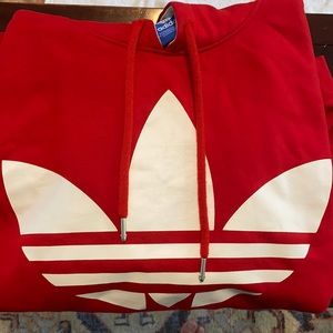 Adidas Red Sweatshirt Hoodie